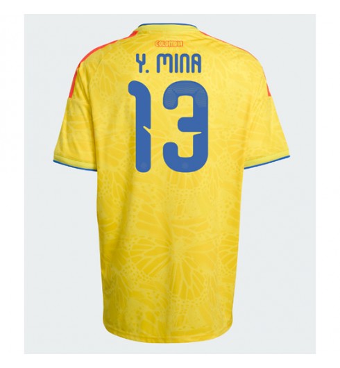 Kolumbie Yerry Mina #13 Domácí Dres MS 2026 Krátký Rukáv Kolumbie Yerry Mina #13 Domácí Dres MS 2026 Krátký Rukáv